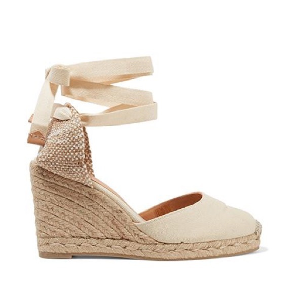 castaner Shoes - NEW Castaner Carina 80 Ivory Espadrille Wedge